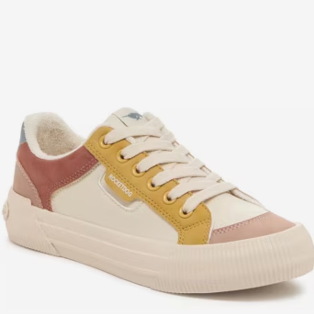 50%offw❤️ Rocket Dog Women's Cheery Plush Foam Comfort Sneaker 8.5 semi platform
